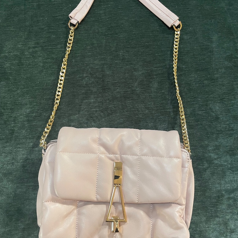 Pale Pink Quilted Crossbody - Picture 2 of 5